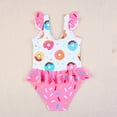 thumbnail image 6 of SUYOLL Children Girls Swimwear Cute Printed Flutter Sleeve Bathing Suit Summer Outfit Comfortable Stretchy Fabric Beach Sport Bathing Suit, 6 of 6