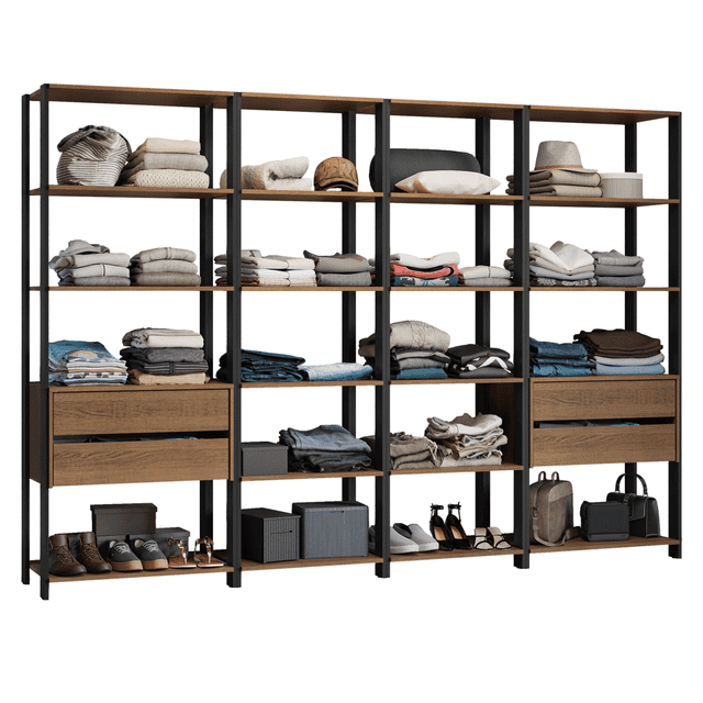 Ropero Closet Guardarropas Madesa Valencia 258cm 4 Cajones M