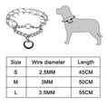 thumbnail image 5 of Stainless Steel Prong Dog Training Collar Ultra-Plus Pet Pinch Collar No-Pull Collar for Dogs Anti Pull Training Collar Made in Germany,2.25 mm x 14" Neck Size; 16" Chain Length, 5 of 8