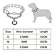 thumbnail image 5 of Collar de adiestramiento para perros con puntas y hebilla de liberación rápida, collar de pellizco para mascotas de acero cromado, collar sin tirones para perros, collar de adiestramiento antitirones, 5 of 8