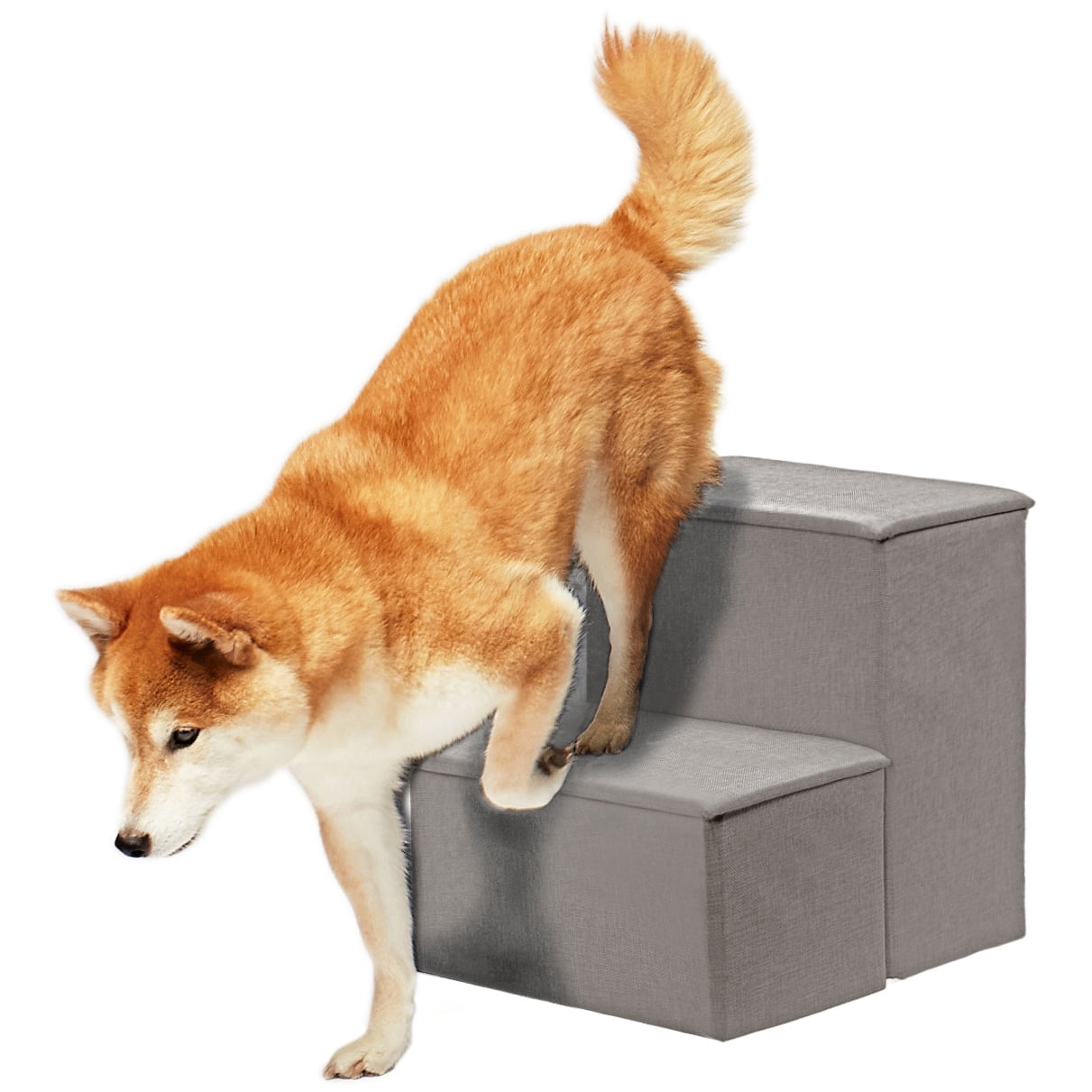 Precious Tails Collapsible Canvas Storage Steps Pet Dog Stairs