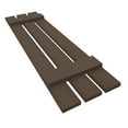 thumbnail image 6 of Ekena Millwork 12"W x 50"H Lifetime Vinyl, TailorMade Three Board Spaced (2 Batten), Board-n-Batten Shutters, w/Shutter-Loks (Per Pair), French Roast, 6 of 13