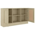 thumbnail image 3 of vidaXL Sideboard Sonoma Oak 120x30.5x70 cm Engineered Wood, 3 of 5