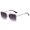 Grey, variant on Womens Fashion Sunglasses Half Metal Frame Two Tone UV400