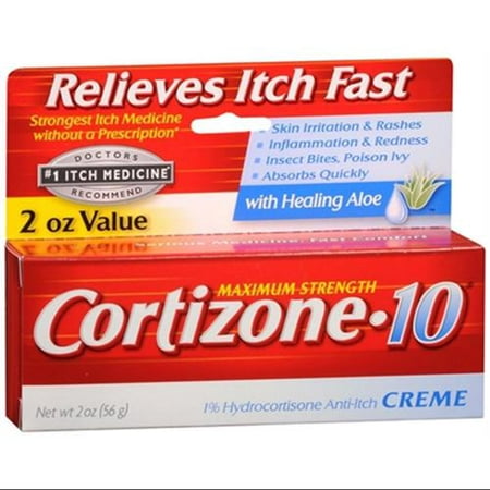 Cortizone-10 Force maximale Anti-Itch Crème à l'Aloe (2 oz pack de 3)