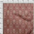 thumbnail image 3 of oneOone Viscose Chiffon Red Fabric Damask Sewing Craft Projects Fabric Prints By Yard 42 Inch Wide, 3 of 4