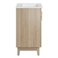 thumbnail image 5 of Modway Miles 24" Wood Bathroom Vanity with Tapered Legs in White/Oak, 5 of 11