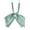 Green, variant on Women Adjustable Neck Strap Length Plain Color Double Layer Solid Color Bow Tie Beige One Size