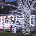 thumbnail image 4 of JMEXSUSS Paquete de 2 luces solares navideñas blancas, 100 LED de 42.7 pies luces solares al aire libre impermeables, 8 modos de alambre verde luces solares para árbol para decoración de Navidad, jard, 4 of 4