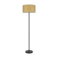 thumbnail image 4 of Cal Lighting 100 Watt Octavia Black Metal Pole Lamp with Kraft Shade, 4 of 5