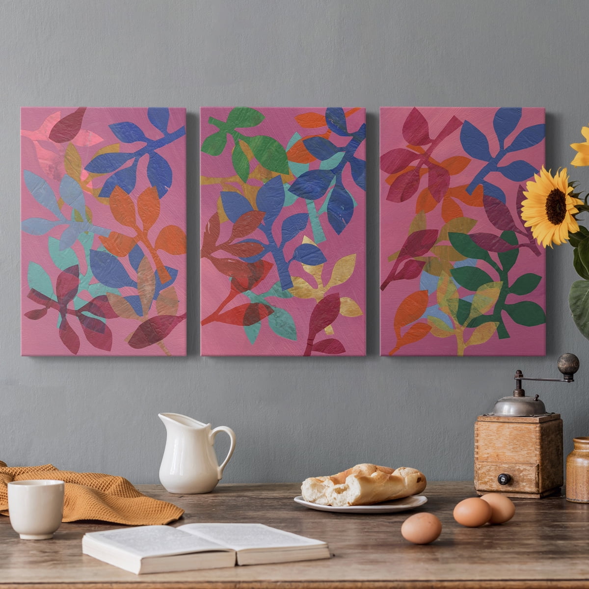 Vivid Stems I Premium Gallery Wrapped Canvas - Ready to Hang - 8 x 12 Each