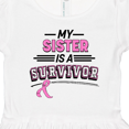 thumbnail image 4 of Inktastic My Sister is a Survivor Breast Cancer Awareness Girls Toddler Dress, 4 of 5