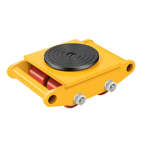 "Patin De Carga Tortuga 4 Ruedas Para Mover Carga 6 Toneladas Belug Amarilla "