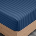 thumbnail image 4 of Utopia Bedding Queen Sheet Set, Soft Microfiber 4 Piece Bed Sheets with 15" Deep Pocket - Easy Care Brushed Microfiber Stripe - Navy, 4 of 7