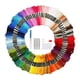 thumbnail image 4 of Hilo de bordar de algodón DIY coser a mano punto de cruz hilo artesanal suministros de cuerda color al azar, 200 colores Yuarrent HA8835-02B, 4 of 6