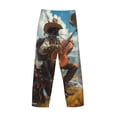 thumbnail image 3 of Lsque Western Guitar Cowboy Print Men's Pajama Pants, Lounge Pant - Comfortable Home Wear,Elastic Waistband, Stylish Design-Large, 3 of 9