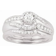 Keep Sake Ks Love Ballad 1/2 Ct Wg Bridal Set