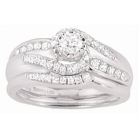 Keep Sake Ks Love Ballad 1/2 Ct Wg Bridal Set