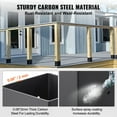 thumbnail image 4 of KFFKFF 4-Pack 6x6 Post Base, Inner Dimension 5.6"x5.6", Durable Powder-Coated Anchor Brackets, Matte Black, Ideal for Pavilion Deck Railing and Support Base Plate, 4 of 9