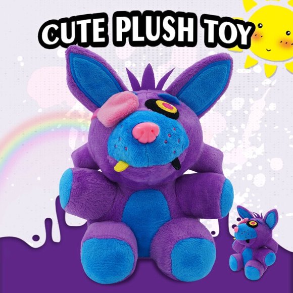 Purple Phantom Foxy - Peluche Five Nights at Freddy's Sister Location Jouet en Peluche Poupée Rembourrée