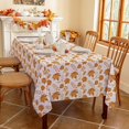 thumbnail image 3 of Fall Rectangle Tablecloth 60 x 102 Inch, Thanksgiving Autumn Harvest Brown Maple Leaf Table Cloths, Waterproof Stain Resistant Farmhouse Table Cover for Thanksgiving Holiday Dinner Party, 3 of 6
