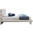 thumbnail image 4 of Meridian Furniture Deco Cream Boucle Fabric Queen Bed, 4 of 12