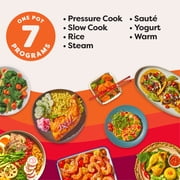 Instant Pot 7.5 Qt RIO Wide Base 7-in-1 Multi-Cooker, Pressure Cooker, Slow Cook & more, Black