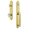 thumbnail image 3 of Grandeur Arcdgrchm_Eset_238 Arc Solid Brass Rose Keyed Entry Single Cylinder Full Plate, 3 of 5
