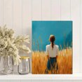 thumbnail image 2 of Qisvanset 12x16 Inch 2D Flat Framed Canvas Art, Jesus Love Quote Landscape Male Religious Gift Home Wall Art, 2 of 5