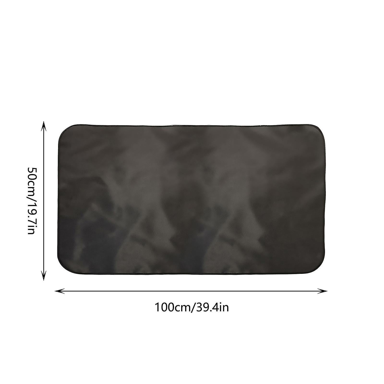 Tapis De Protection Ignifuge Antidérapant Pour Cheminée Et Poêle - 4 Tailles Disponibles - Fibre Polyester, Dos PVC Imperméable - 9