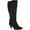 Black Super SD, variant on Bella Vita Womens Troy Faux Suede Almond Toe Knee-High Boots