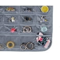 thumbnail image 4 of Bevtee 2 Pack Hanging Jewelry Organizer, 80 Pockets , Earring Holder Organizer for Women Girls, Gray, 4 of 7