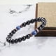 thumbnail image 5 of Pulsera de cuentas de piedra natural de Buda tibetano Sunnimix 8 mm Azul, 5 of 8