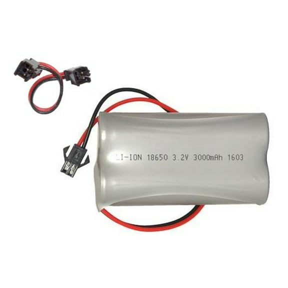 3.2V 3000 mAh LiFeP04 Battery Pack for Gama Sonic Solar Lights (Includes Male Adapter)