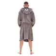 thumbnail image 2 of Keanu Mens Wolf Head Fleece Dressing Gown, 2 of 5
