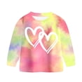 thumbnail image 6 of 5-6 Years Child Toddler Girl Fall Winter Clothes Baby Crewneck Floral Sweatshirts Pants Set Long Sleeve Outfits Set Tie Dye, 6 of 6