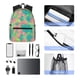 thumbnail image 4 of Disketp Colorful Palm Leaves Mochila Ligera Clásica con Múltiples Bolsillos, Mochila Casual para Hombre y Mujer, Ideal para Escuela, Trabajo y Viajes, 4 of 6