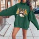 thumbnail image 2 of WILLBEST Sudaderas para Mujer, Estilo Otoño/Invierno, con Estampado de Muñeco de Nieve y Árbol de Navidad Chica​​, 2 of 4