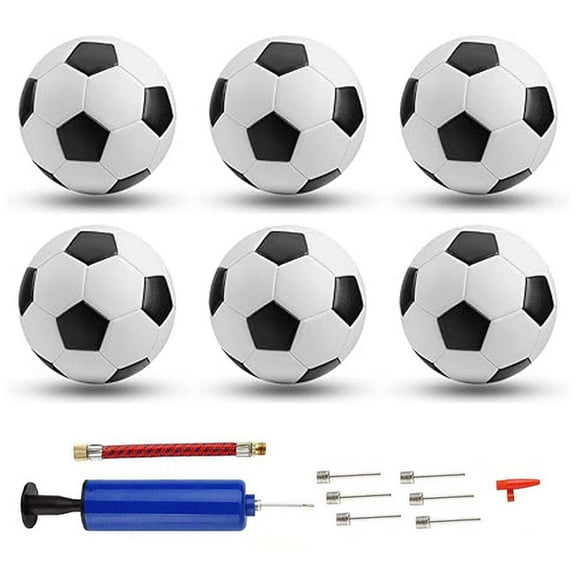 6 Packs Classic Soccer Balls Size 5 Includes Ball Pump set ,Soccer Training Ball Practice for Kids and Adults