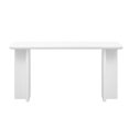 thumbnail image 3 of Harper & Bright Designs White Wood Console Table with L-Shaped Legs for Entryway and Living Room, 3 of 8