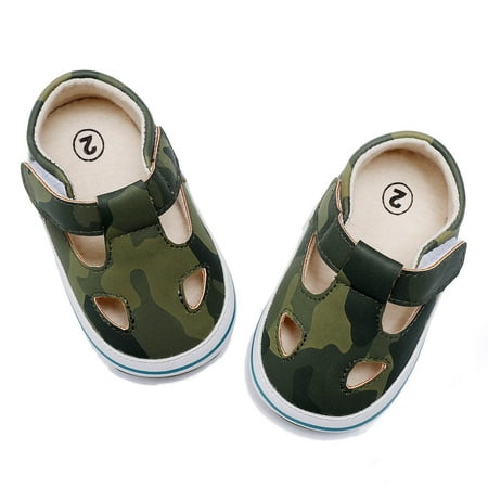 

Aayomet Boys Girls Cartoon Printed Shoes First Walkers Shoes Summer Toddler Hollow Out Rubber Shoes for Toddler Girls Green 11