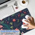 thumbnail image 4 of Long Mouse Pads for Desk,Pioneer Flower Floral Print Pattern Desk Mats on Top Of Desks, Desk Mouse Pad Extra Large with 3mm Non-Slip Base and Stitched Edge for Gaming,Office,Work,Home 35.4"x15.7", 4 of 6