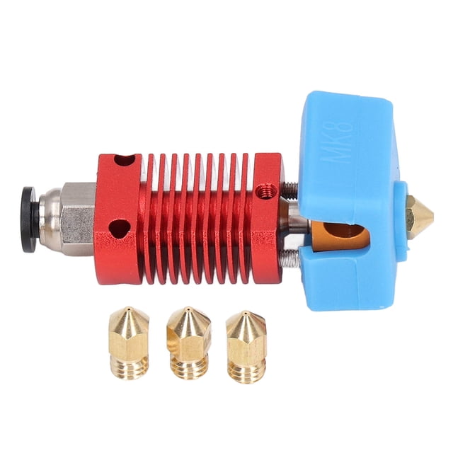 Reemplazo del cabezal extrusor Kit de boquillas MK8 de latón de 4 mm Piezas de impresora 3D para CR‑10 Ender 3 VoborMX herramienta