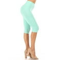 thumbnail image 2 of Women's Lightweight Solid Casual High Waist Running Yoga Daily Workout Capri Leggings, 2 of 5