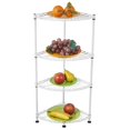 thumbnail image 2 of Zimtown 4-Tier Metal Wire Shelving, Adjustable Bath Storage Rack Capacity for 130 lbs, White, 2 of 6