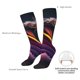 thumbnail image 4 of Fotbe Colorful Abstract Wave Motion Calcetas Divertidas Estampadas para Hombre y Mujer, Calcetas de Algodón hasta la Rodilla para Caminar, Correr, Enfermería y Embarazo, 4 of 6