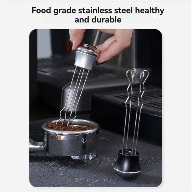 Agitador de Café con Aguja de Acero Inoxidable para Café en Polvo, Batidor de Mano para Café, Herramienta de Distribución de Espresso WDT para Cafetería y Cocina.