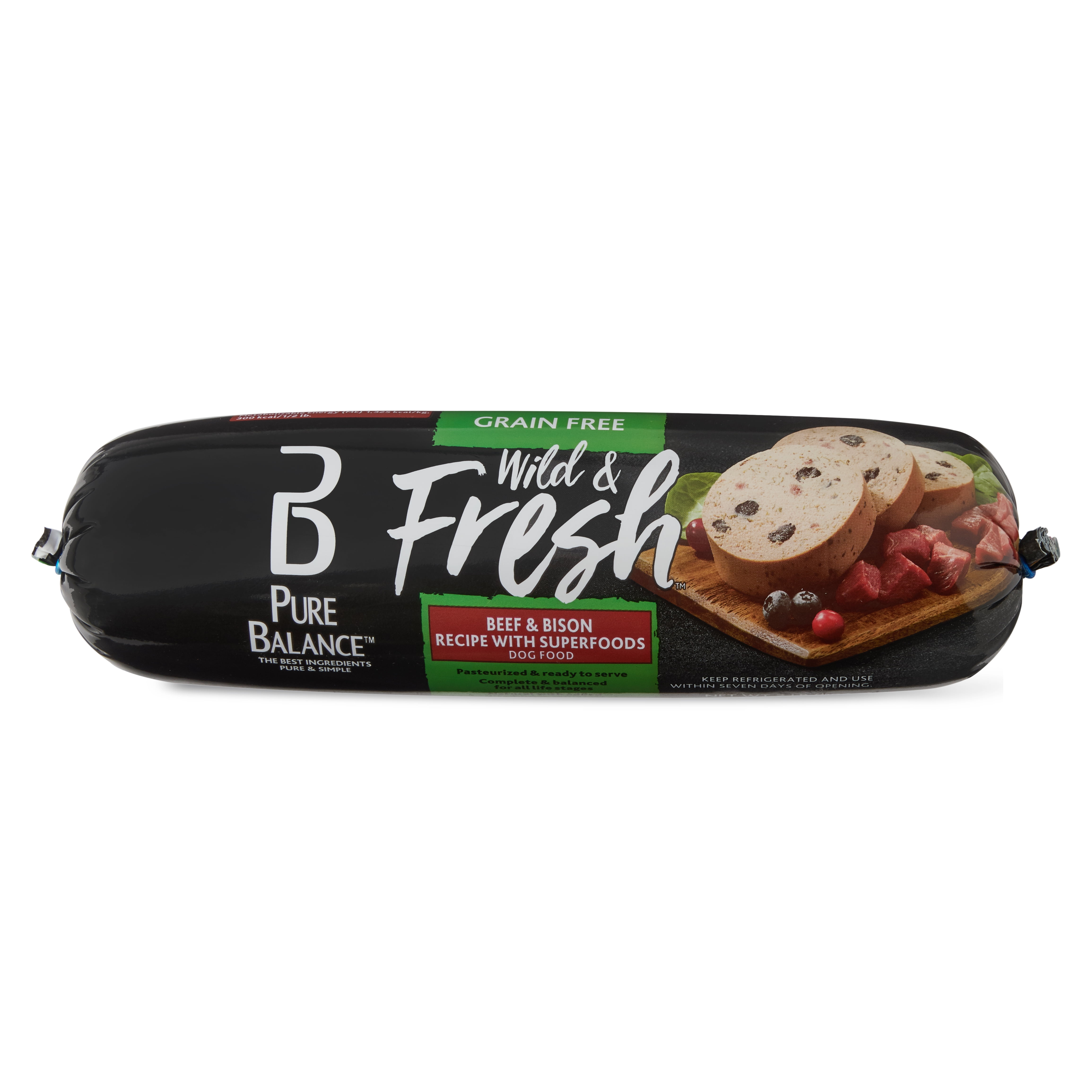 Pure Balance Wild & Fresh Beef & Bison Recipe with Superfoods Fresh Dog