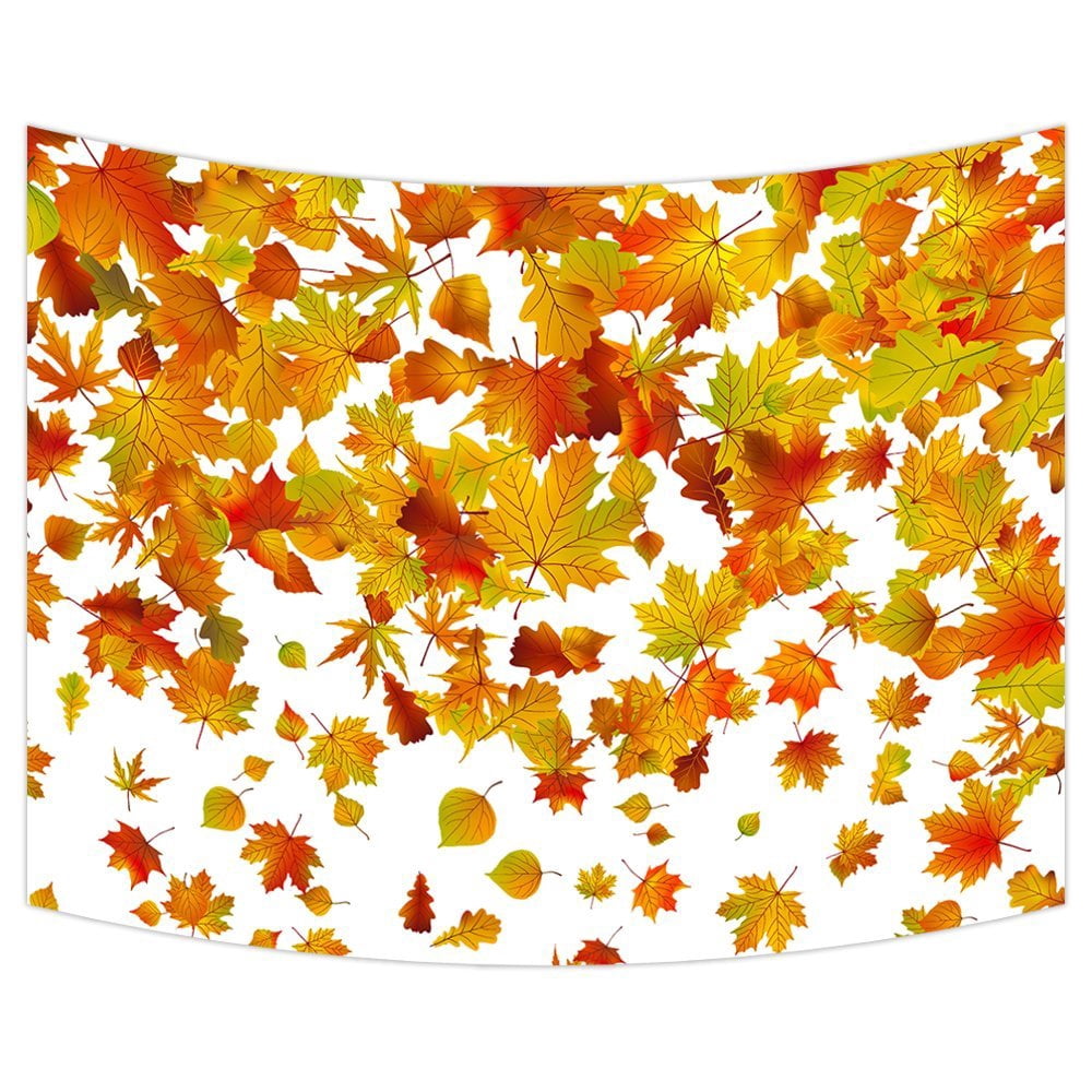 GCKG Falling Maple Leaves Wall Art Tapestries Home Decor Wall Hanging