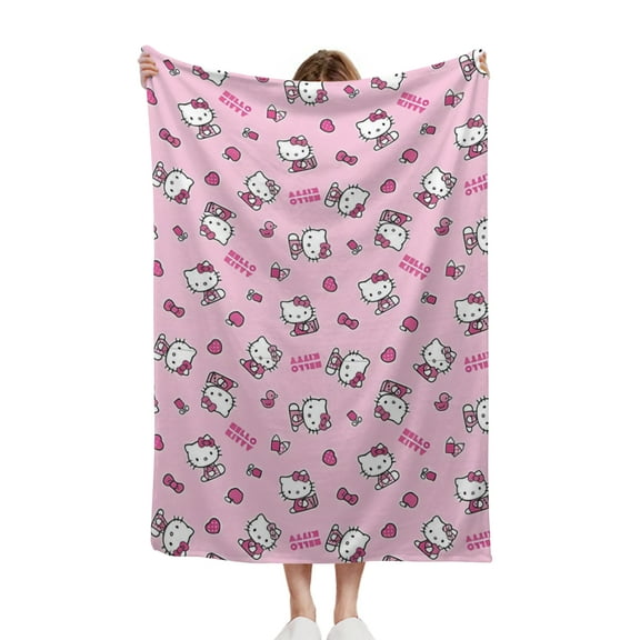 Hello kitty Blanket Beds blanket - Lightweight Soft Flannel Comfortable Luxury Blanket Microfiber 32x48 Inch